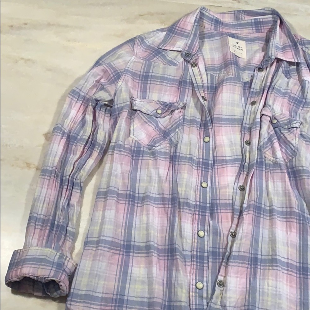Spring flannel style top